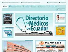 Tablet Screenshot of medicos.com.ec